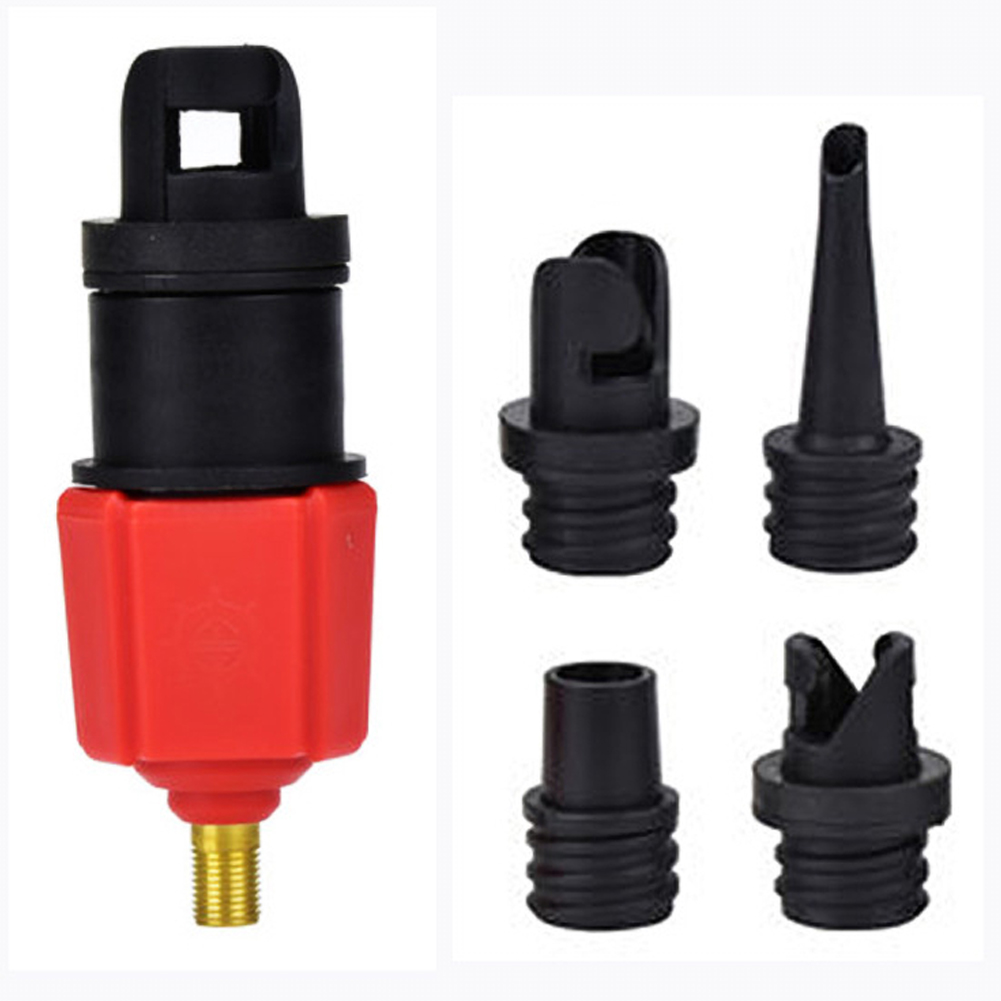 Inflatable SUP Pump Adapter Air Pump Converter with 4pcs Standard Air