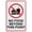 Warning Sign 3, variant on Not Responsible for Lost or Stolen Articles Sign – 8x12 Inch RustFree Aluminum,Reflective & Weatherproof,Clear Warning Sign for Business or Public Places
