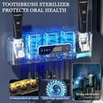 thumbnail image 2 of Rechargeable Toothbrush Holders for Bathrooms,Toothbrush Holder Wall Mounted with 3 Cups,Automatic Toothpaste Dispenser Bathroom Accessories Set, 2 of 7