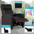 thumbnail image 3 of Recliner Chair for Adults Sofa Chair Recliner Massage Recliner Chair Ergonomic Lounge with Remote Control Gaming Recliner Chair Soft Reading Chair Living Room Chair Single Theater Seating Chair, Black, 3 of 8