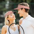 thumbnail image 6 of Kdxio Rose Gold Glitter Print Sun Visor Hat Golf Visor Adjustable Velcro Outdoor Sports Cap For Men Women, 6 of 7
