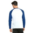 thumbnail image 3 of TOP PRO Men & Women Long Sleeve Baseball Raglan Tee Shirt Top (S-3XL), 3 of 3