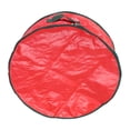 thumbnail image 2 of Northlight 24” Red and Green Christmas Wreath Round Storage Bag with Carrying Handle, 2 of 4