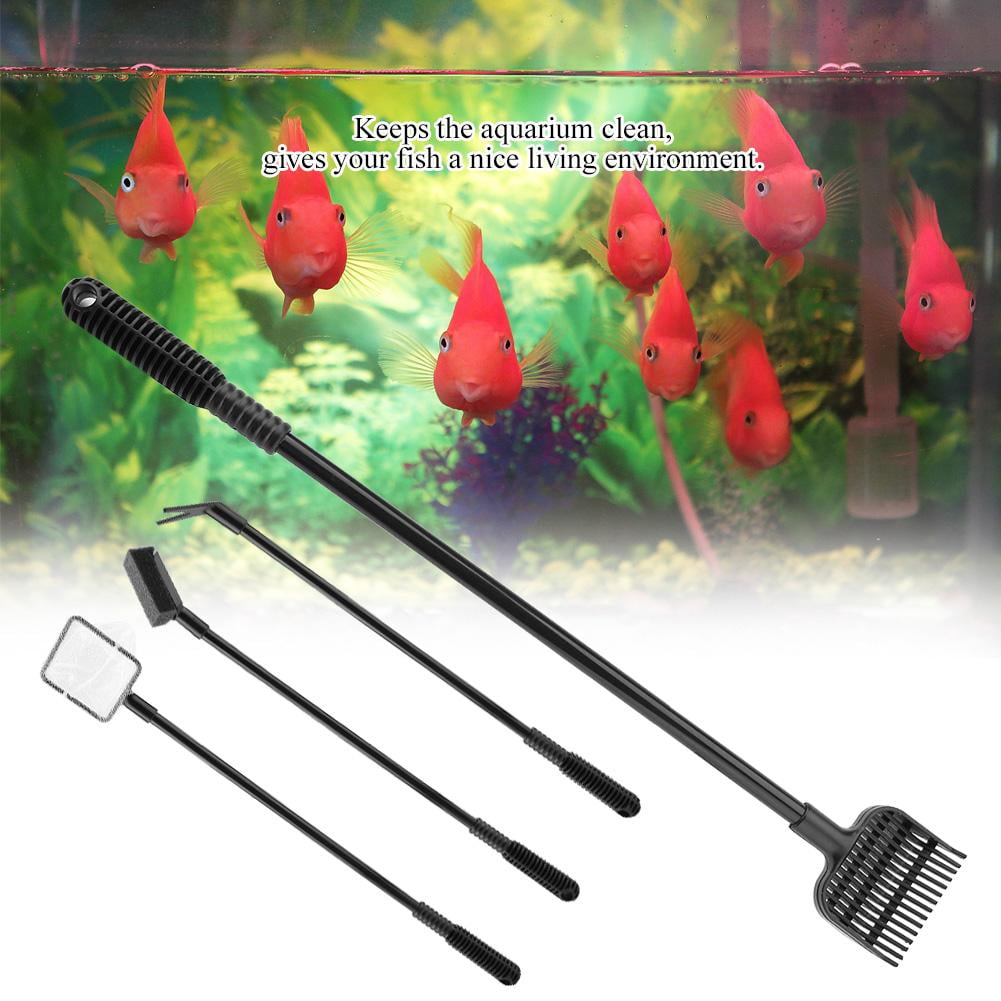 OTVIAP Fish Tank Cleaner, Fish Tank Brush,4 in 1 Portable Aquarium