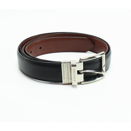 Tommy Hilfiger Mens Reversible Belt 11TL08X013 BLK/T-40