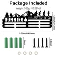 thumbnail image 2 of Iron Medal Hanger Holder Display Wall Rack with Screws Running Sports 150x400mm, 2 of 6
