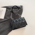 thumbnail image 4 of Bolsos cruzados a cuadros para mujer, bolso de hombro a la moda, decoración de cadena, uso diario, 4 of 5