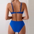 thumbnail image 3 of HUAXUN Womens Bikini Swimsuits V Neck Cross Twist Front Swimsuit Bikini Adjustable Spaghetti Straps Bathing Suit 2 Piece Swimsuit for Women, 3 of 8