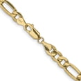 thumbnail image 3 of 10K Yellow Gold 6.6mm Semi-Solid Figaro Chain Female Adult Necklace Jewelry 20", 3 of 5