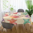 thumbnail image 3 of Yayeee Tablecloths 54" x 54" Rectangle Wrinkle Resistant Party Table Cover, Beach Toys Pattern, 3 of 8
