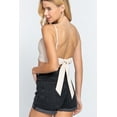 thumbnail image 4 of Back Ribbon Tie Cami Crop Top, 4 of 5