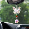 thumbnail image 5 of JingChun 1Pc Hanging Butterfly Shaped Suncatcher Crystals, Glass Teardrop Prism Rhinestones Sunchers, Rainbow Maker Pendant Indoor Window Home Car Decor Gift, 5 of 5