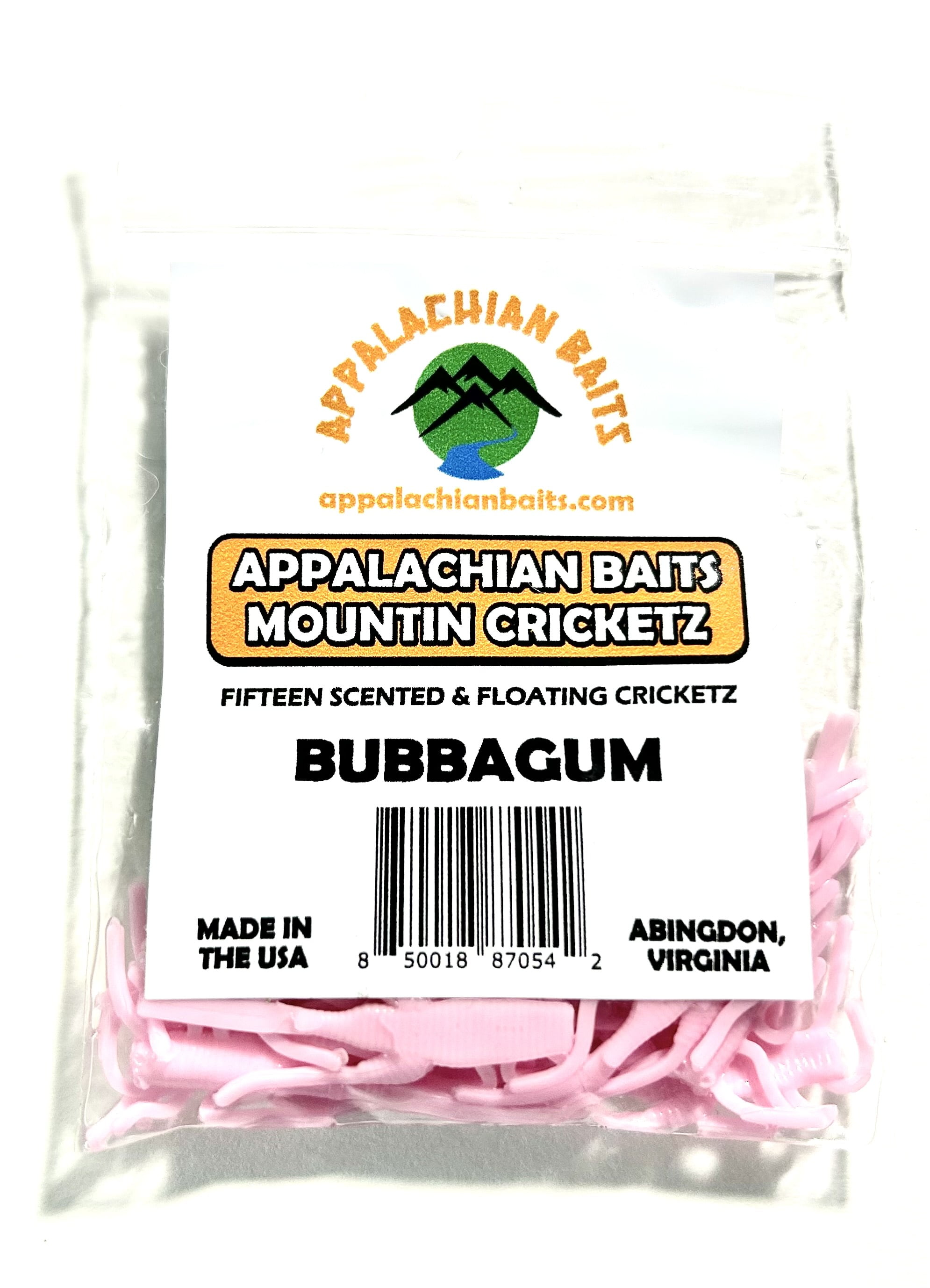 Appalachian Baits Mountin Cricketz Bubbagum 1 3/4" Soft, Floating