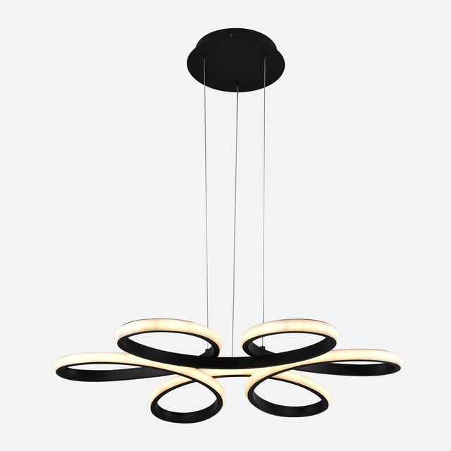 Lámpara Colgante Tipo Candil LED Luxica Lighting 6119 B negra