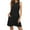 Black, variant on BadPiggies Womens Sleeveless A-line Dress with Pockets Cotton Swing Summer Beach Casual Loose Dress (S, Green)