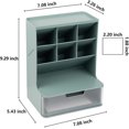 thumbnail image 3 of makeup organizer for Vanity with brush holders, skincare organizers with Drawer (Premium ABS, Waterproof and Dustproof), Ideal storage for Bathroom, d, 3 of 4