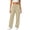 Khaki, variant on Sweatpants Women Drawstring Elastic Cuff Pocket Casual Lounge Pants Solid Color Jogger Pants