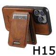 thumbnail image 3 of Leather Wallet Holder Phone Case For Iphone 13 14 15 12 Pro Max 14Plus Magnetic Stand Phone Cover For Samsung S22 S23 Ultra Plus, 3 of 5