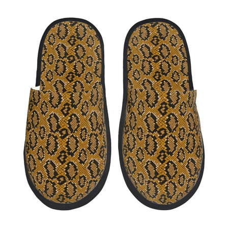 

Pofeuu Snake Skin Print EVA Fuzzy House super light Slippers Slippers Scuff Outdoor Indoor Warm Cozy Plush Bedroom Shoes Soft Flat Comfy Anti-Slip-Medium