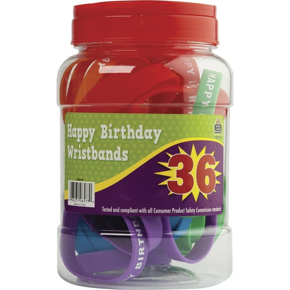 Teacher Created Resources Wristband Jars, Happy Birthday