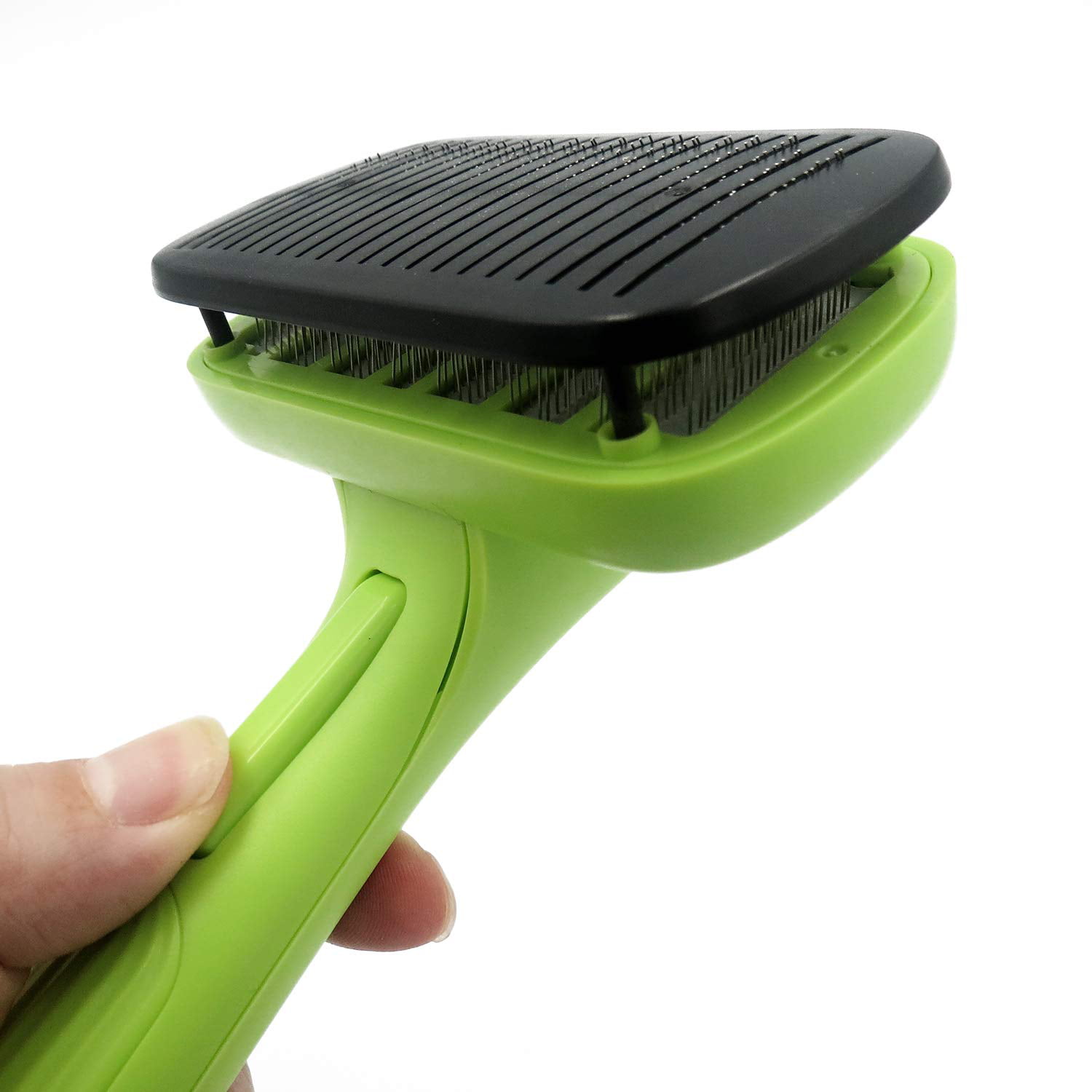 Gently Removes Loose Undercoat Dog Brush & Cat Brush Shedding Grooming Tool for Pets Mats and Tangled Hair Furrykid Self Cleaning Slicker Brush 