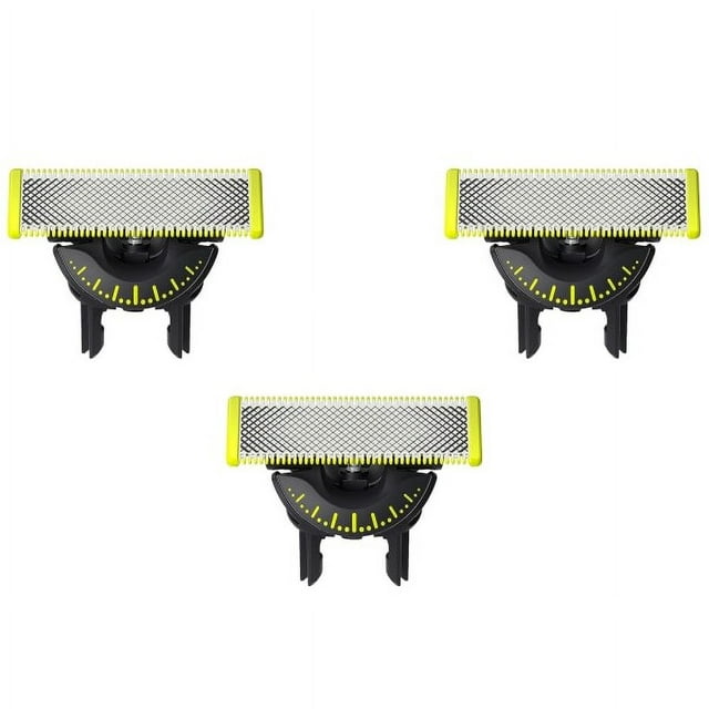 3-pack Rakblad 360-blad Kompatibla med Philips Oneblade Ersättningsblad One Blade Pro-blad Me 360° rotation(casa)