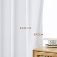thumbnail image 5 of OVZME Kalme 2 Panels Pure White Grommet Blackout Curtains 84 inch Length, Thermal Insulated Room Darkening Curtain Drapes for Living Room Bedroom, Each W40 x L84 inch, Pure White, 5 of 8