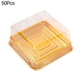 thumbnail image 4 of 50Pcs 100g Moon Cake Box Square Plastic Egg Yolk Pastry Box for Festival, 4 of 7