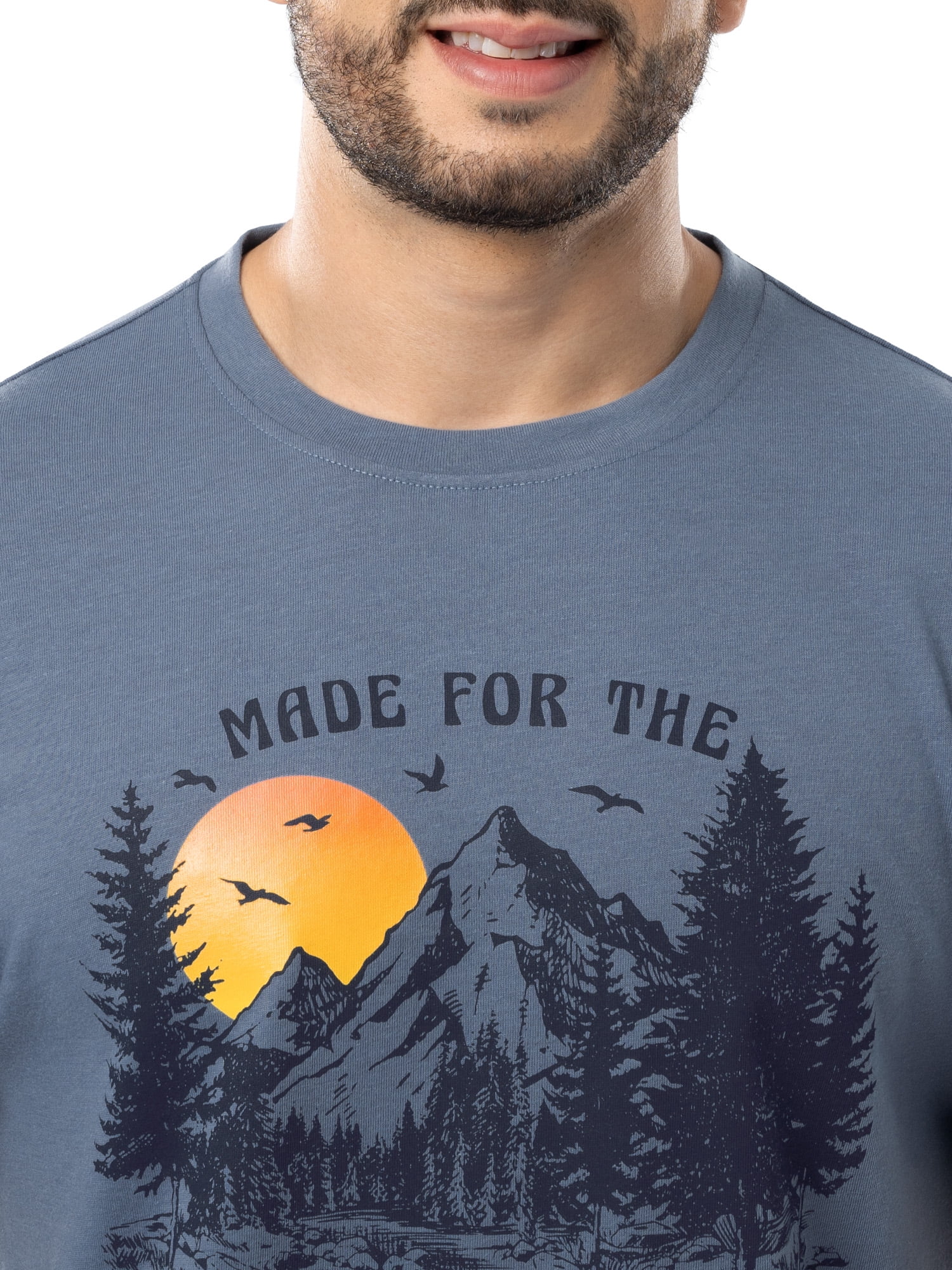 Ozark Trail Men's Active Graphic Tee with Short Sleeves, Sizes S-3XL