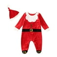 thumbnail image 2 of Traje de Papá Noel para bebé, mono de vestir para Navidad, Halloween, primera Navidad para bebé talla 80 Yuyangstore Disfraz de Papá Noel, 2 of 7