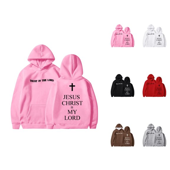 Christian Hoodies for Girl Bible Verse Long Sleeve Graphic Hooded Sweatshirt with Pockets Kids Pullover Tops