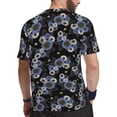 thumbnail image 2 of Wukai Sunflowers Print Men's Short-Sleeved Mesh T-Shirt,Quick-Dry Short Sleeve Workout T-Shirt-5X-Large, 2 of 8