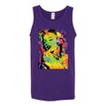 thumbnail image 2 of Wild Bobby, Colorful Woman Marilyn Monroe Pop Culture Mens Graphic Tank Top, Purple, 3XL, 2 of 3