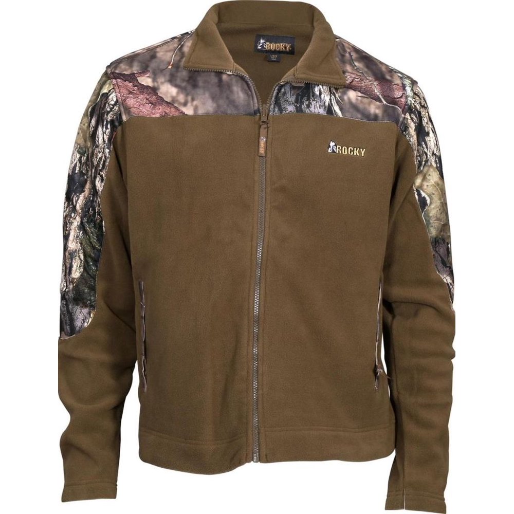Rocky Mens Fleece Jacket, Realtree Xtra/ Brown, XLarge