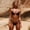 Black, variant on Sexy Mini Bikini Shiny Women Set Thong Swimwear Swimsuits