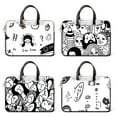 thumbnail image 7 of DIY PU Laptop Bag Graffiti Laptop Sleeve Handbag13 14 15 17 inch Multifunction Carrying Bag for Macbook/Dell/HP/Asus Accessories (BC021,17-17.3inch), 7 of 7