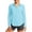 Light Blue, variant on Women's UPF 50+ Long Sleeve UV Shirts Button Down Casual Loose Blouse Sun Protection Cool Quick Dry Outdoor Tops for Fishing Hiking Light Blue