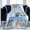 thumbnail image 5 of Polar Bear Blanket Lovely Wild Animal Throw Blankets for Girls Boys Super Soft Flannel Cozy Blankets Warm Lightweight Cute White Arctic Bears Blanket for Sofa Couch Bed Gift for Kids Adults 80"x60", 5 of 6