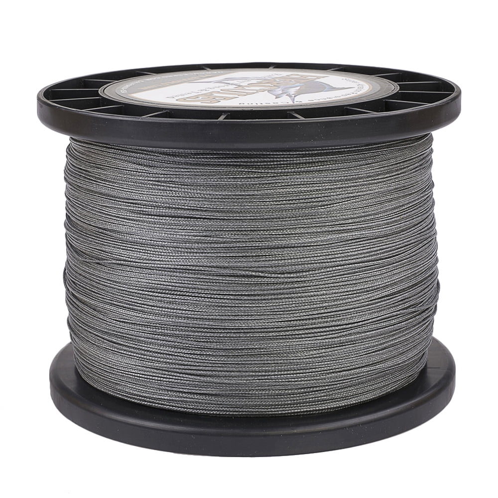 HERCULES Braided Fishing Line 2000m 2187yds 10lbs-200lbs Pe Superline 8 Strands (Grey 200lb/90.7kg 0.75mm)
