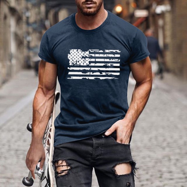 DPTALR T-Shirt à Manches Courtes pour Hommes, Col Rond, Impression Numérique 3D, Chandail de Sport Décontracté