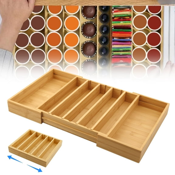 RYANSTAR RACING Coffee Bag Storage Pod Storage Drawer, Bag Holder Drawer Organizer Suitable for Coffee Shop, Office and Kitchen，Wood