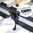 thumbnail image 3 of 2pcs Adjustable Height Center Support Leg For Bed Frame, Bed Center Slat Heavy, 3 of 5