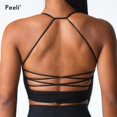 thumbnail image 3 of Cascade-Sujetador deportivo sin costuras para mujer, ropa acolchada, sujetadores de Yoga, Top corto de gimnasia, Bralette de entrenamiento, ropa deportiva, 3 of 5