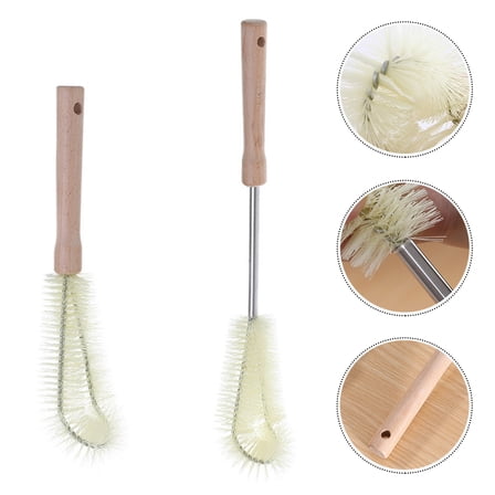 Tineasur 2-Pack Small Cleaning Brushes with Unique Design for Efficient Household and Detail Cleaning Tasks
