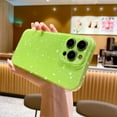 thumbnail image 4 of Cute Glitter Phone Case for iPhone 12 Pro Case 6.1 inch, Sparkly Bling Silicone Slim Bumper Shockproof Protective Cover for Women Girls (Bright Green), 4 of 14
