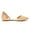 NUDE/PU, variant on Women's Casual D'Orsay Pointed Plain Ballet Comfort Soft Slip On Flats Shoes GOLD/GLITTER FLAPOINTED-NEW size 8