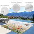 thumbnail image 4 of Fsddascl Spring Floral Outdoor Rug for Patio/Deck/Porch, Non-Slip Large Area Rug 4 x 6 Ft, Hummingbird Summer Botanical Watercolor Indoor Outdoor Rugs Washable Area Rugs, Camping Rug Carpet, 4 of 5