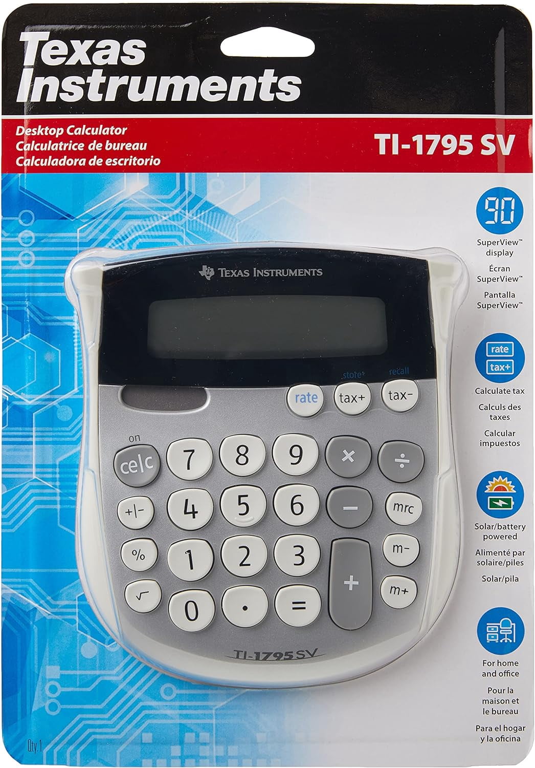 Texas Instruments TI-1795 SV Standard Function Calculator