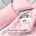 thumbnail image 3 of Bare Home Down Alternative Comforter Set - 3-Pieces - All Seasons - Queen, Light Pink, 3 of 7