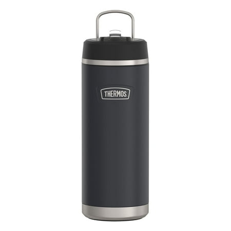 Thermos Stainless Steel Vacuum Insulated Icon Straw Bottle, Graphite, 32oz